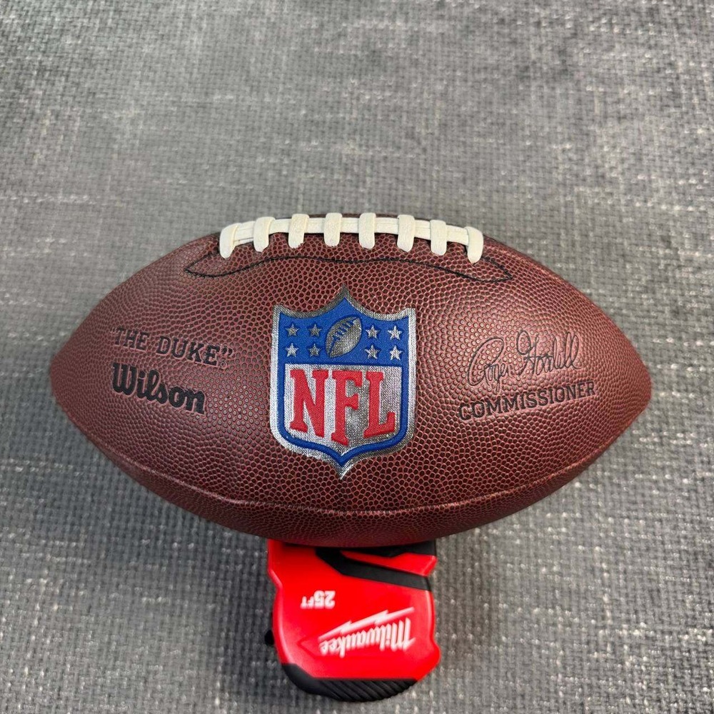 Wilson The Duke NFL Game Football Official Size Brown Roger Goodell WTF1825